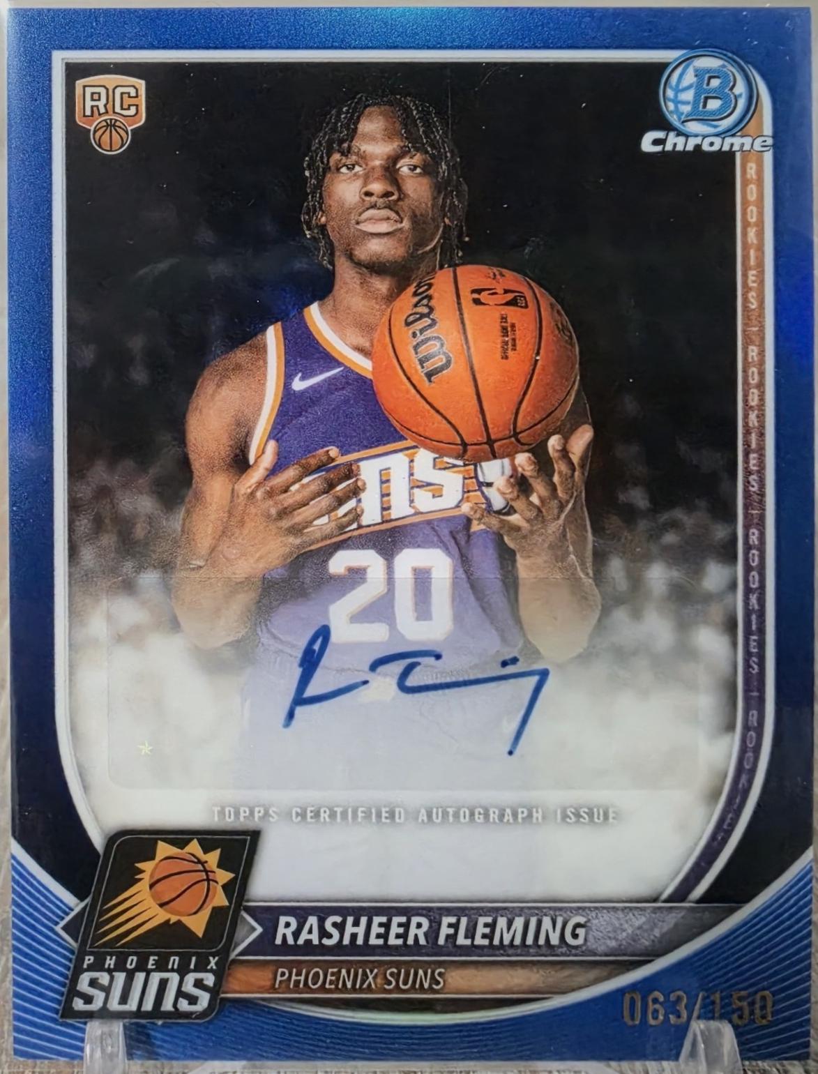Rasheer Fleming [Blue Refractor] #BCA-RF