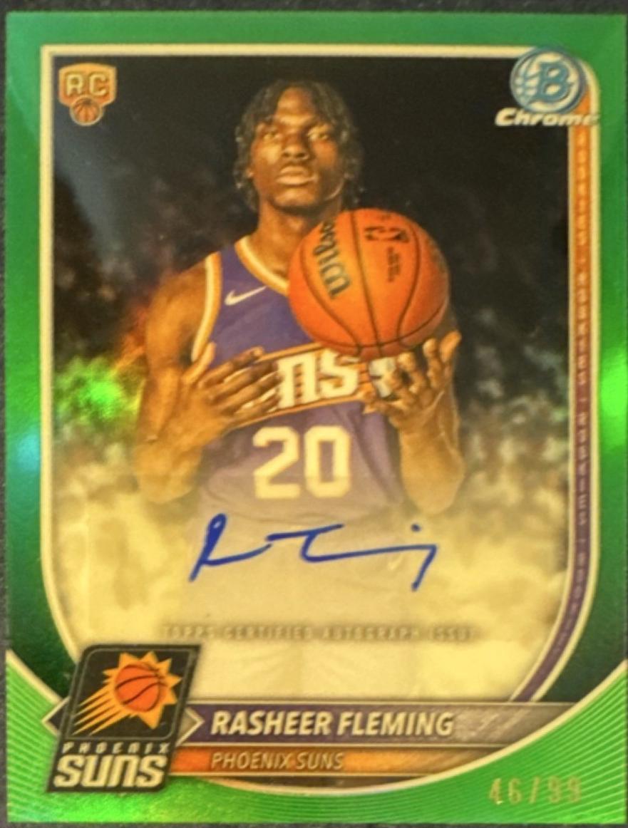 Rasheer Fleming [Green Geometric] #BCA-RF