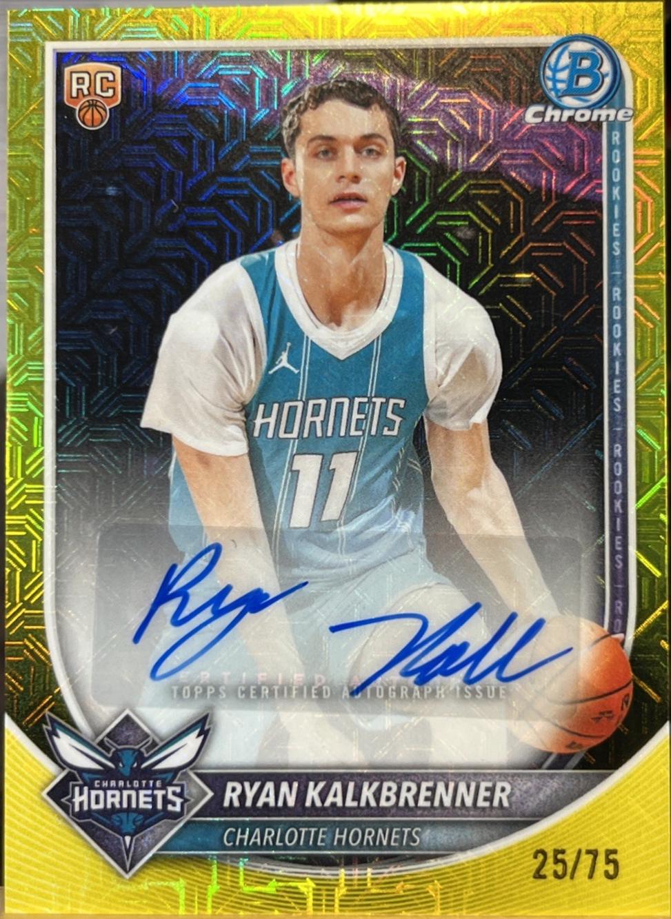 Ryan Kalkbrenner [Yellow Refractor] #BCA-RK