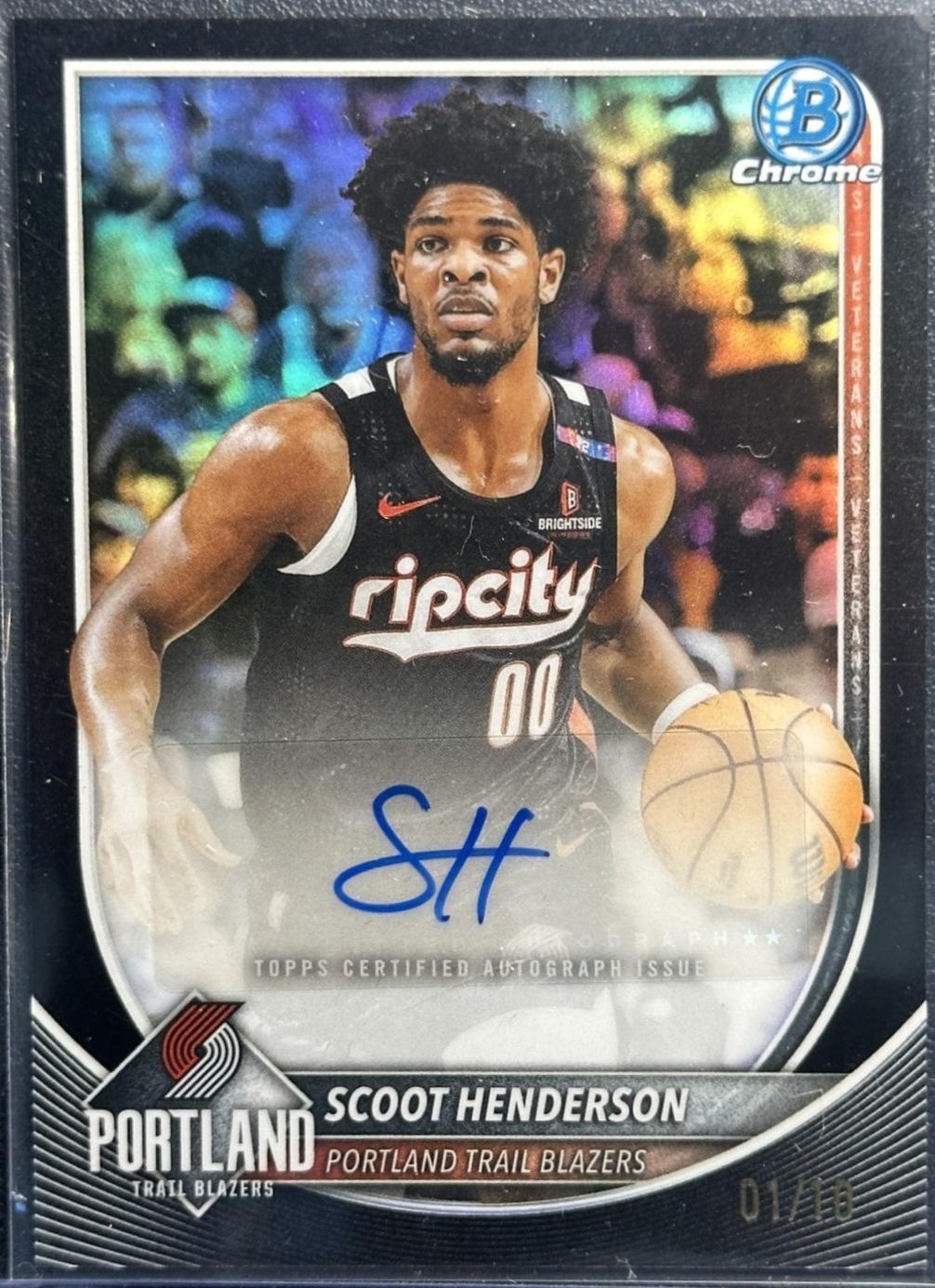 Scoot Henderson [Black Refractor] #BCA-SH