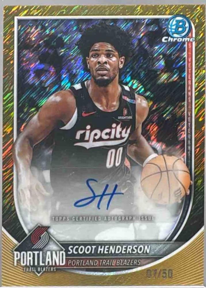 Scoot Henderson [Gold Shimmer Refractor] #BCA-SH