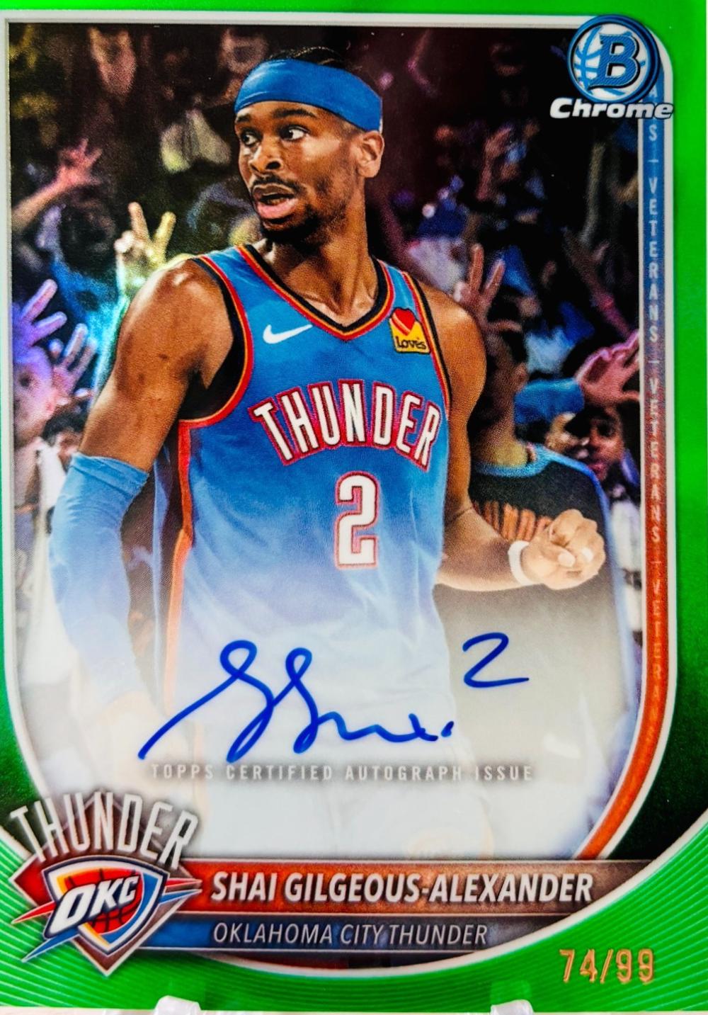 Shai Gilgeous-Alexander [Reptilian Green Refractor] #BCA-SGA