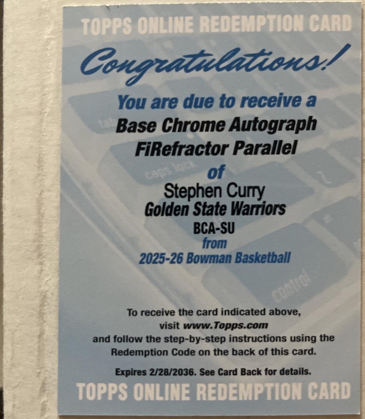 Stephen Curry #BCA-SU