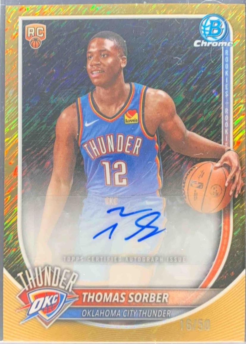 Thomas Sorber [Gold Shimmer Refractor] #BCA-TS