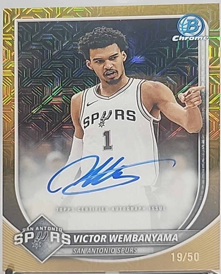 Victor Wembanyama [Gold Geometric] #BCA-VW
