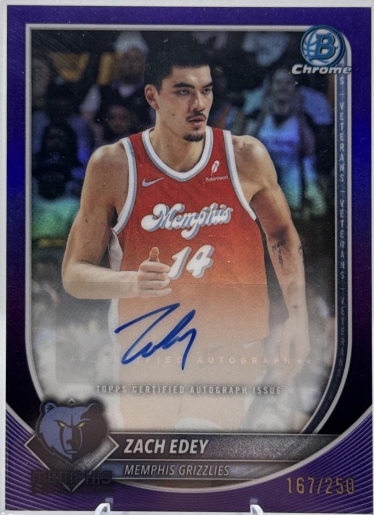 Zach Edey [Purple Refractor] #BCA-ZE