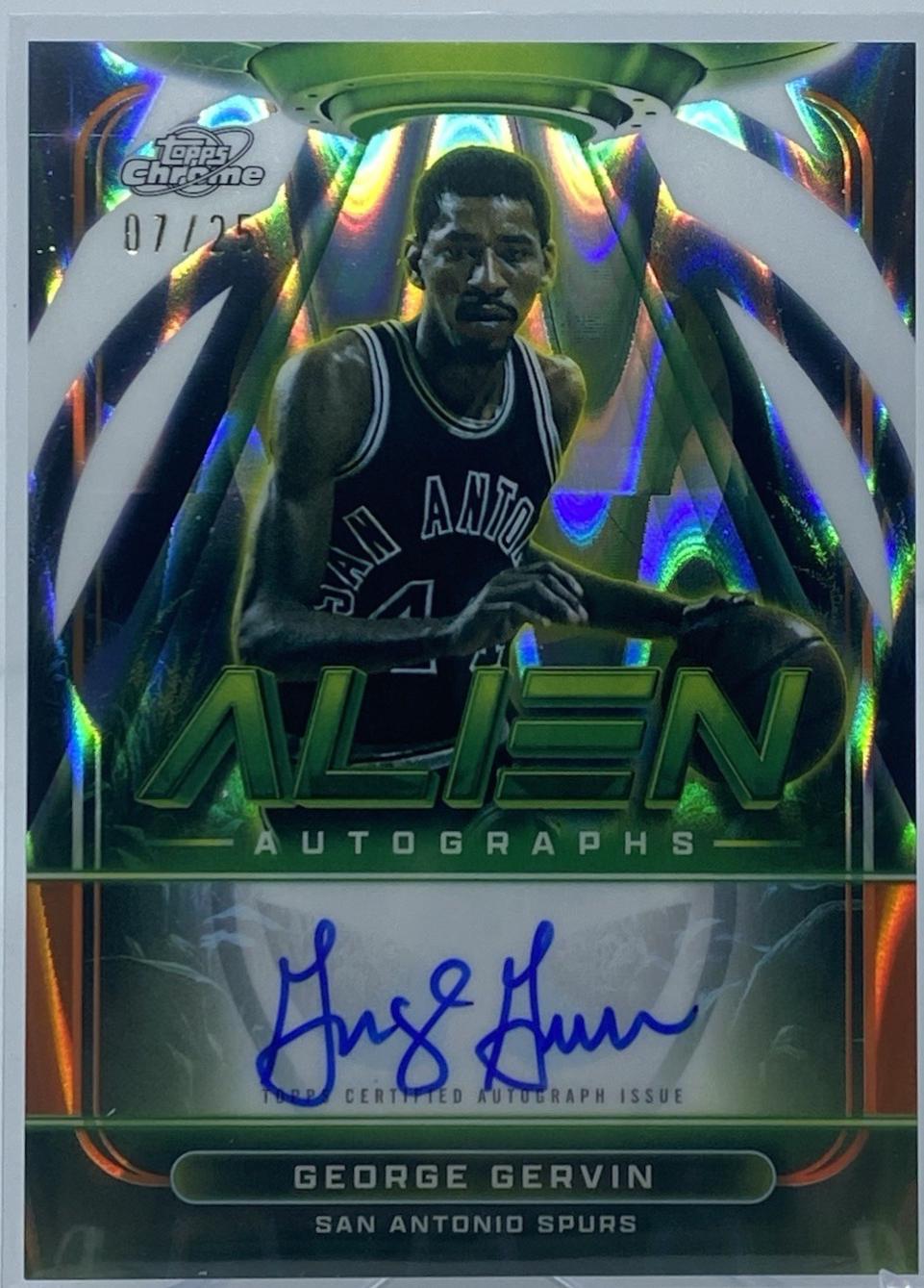 George Gervin [Orange Galactic] #AA-GG
