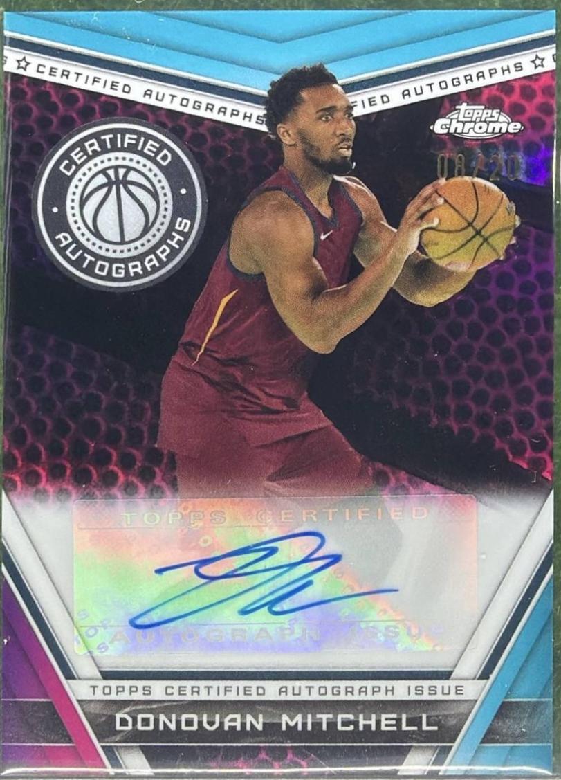 Donovan Mitchell [Pink Basketball Refractor] #CA-DM