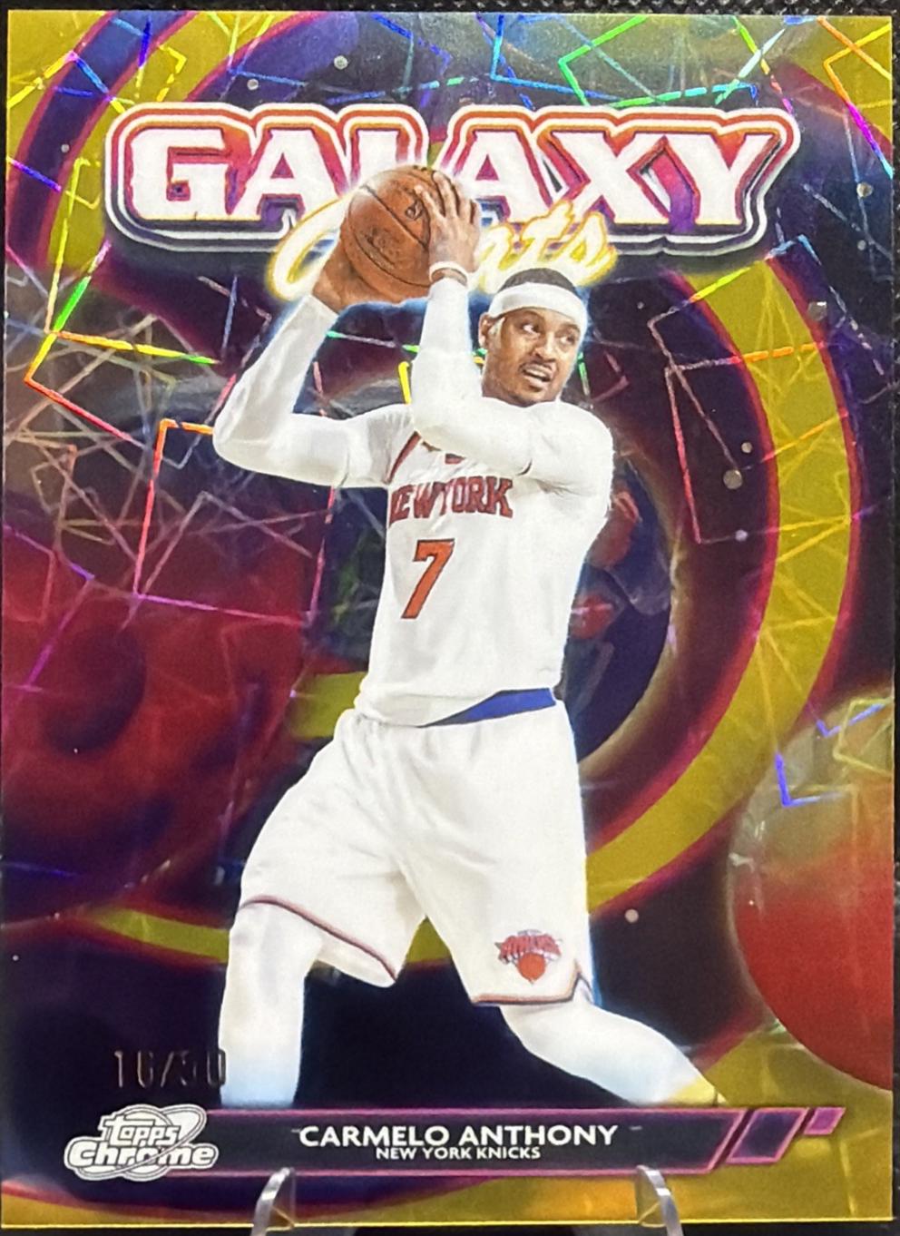 Carmelo Anthony [Gold Interstellar Refractor] #GG-11