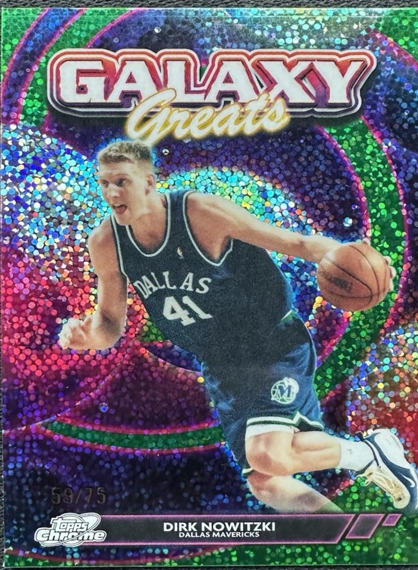 Dirk Nowitzki [Green Space Dust Refractor] #GG-3