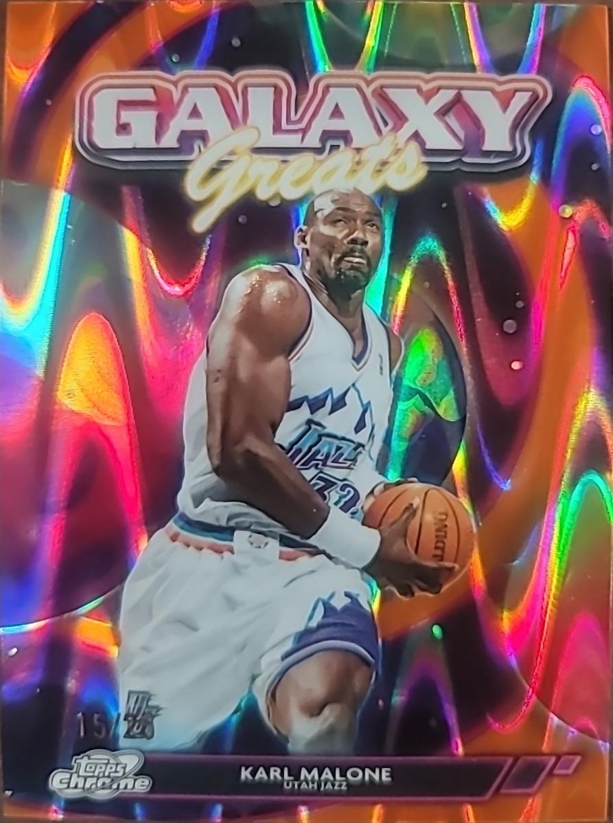 Karl Malone [Orange Galactic Refractor] #GG-6
