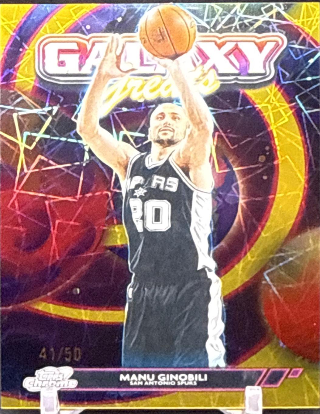 Manu Ginobili [Gold Interstellar Refractor] #GG-25
