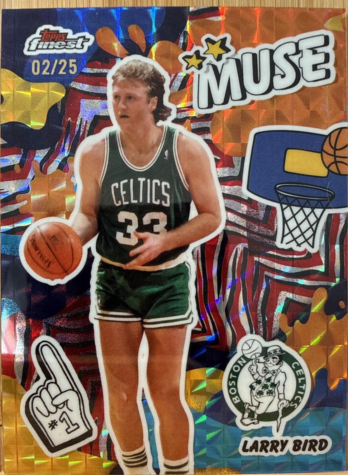 Larry Bird [Red Black Geometric Refractor] #M-2