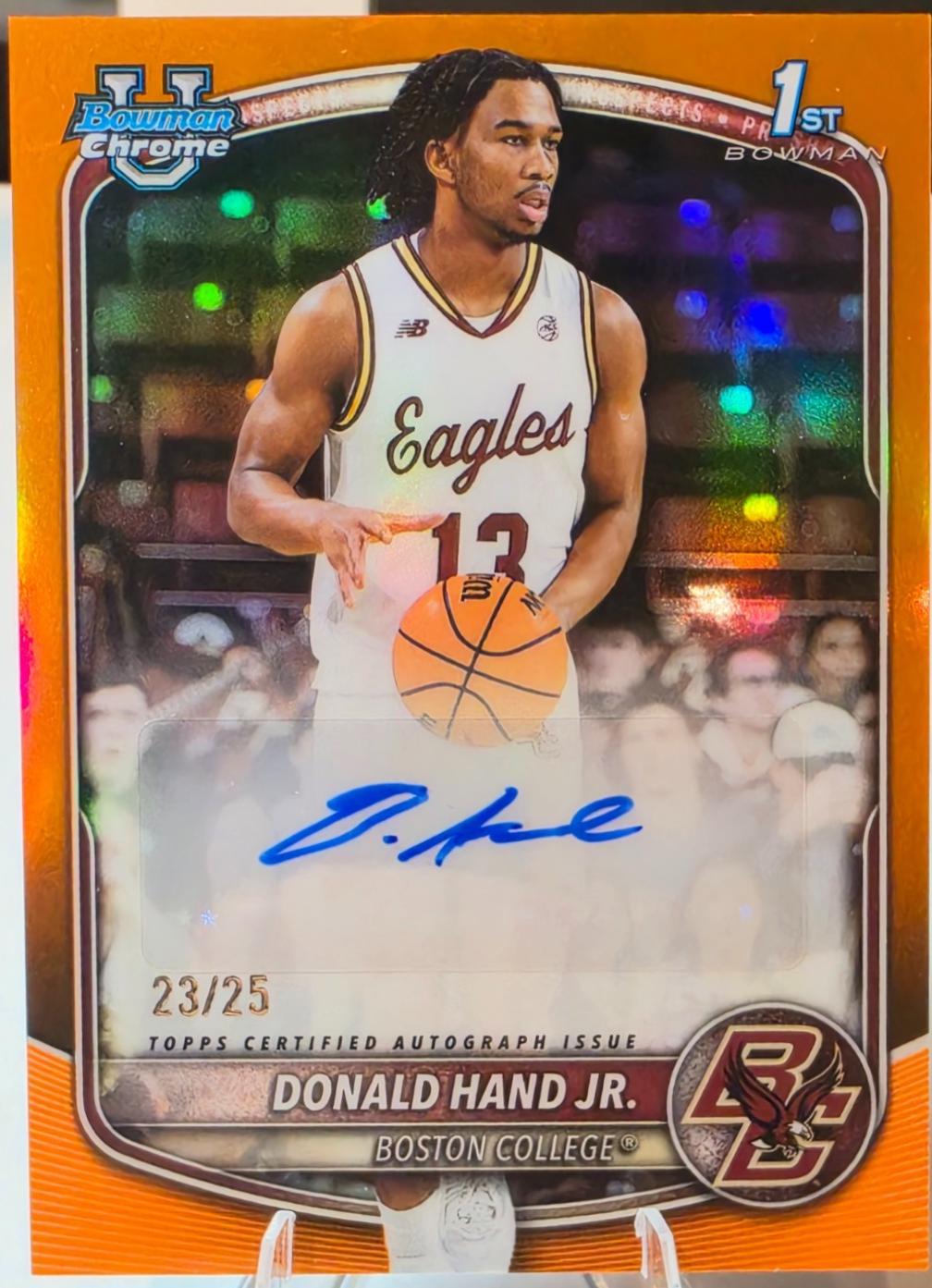 Donald Hand Jr. [Orange Border] #PA-DHJ