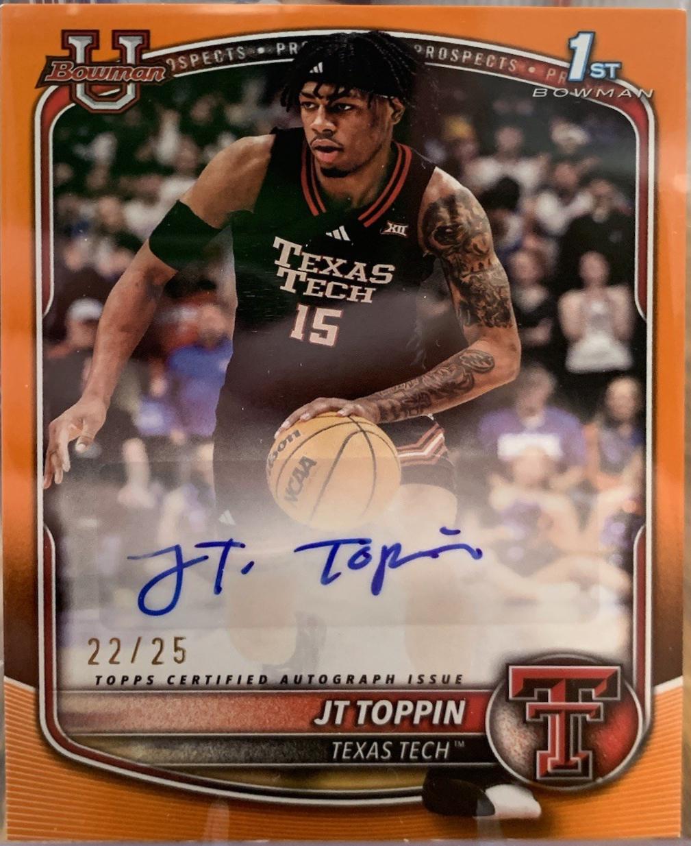 JT Toppin [Orange Border] #PA-JT