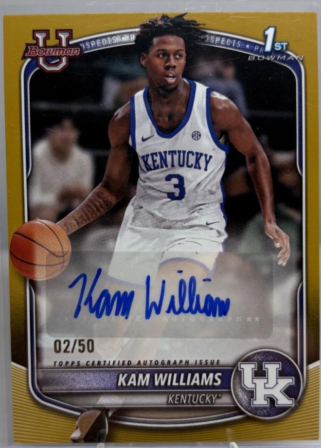 Kam Williams [Gold Border] #PA-MR