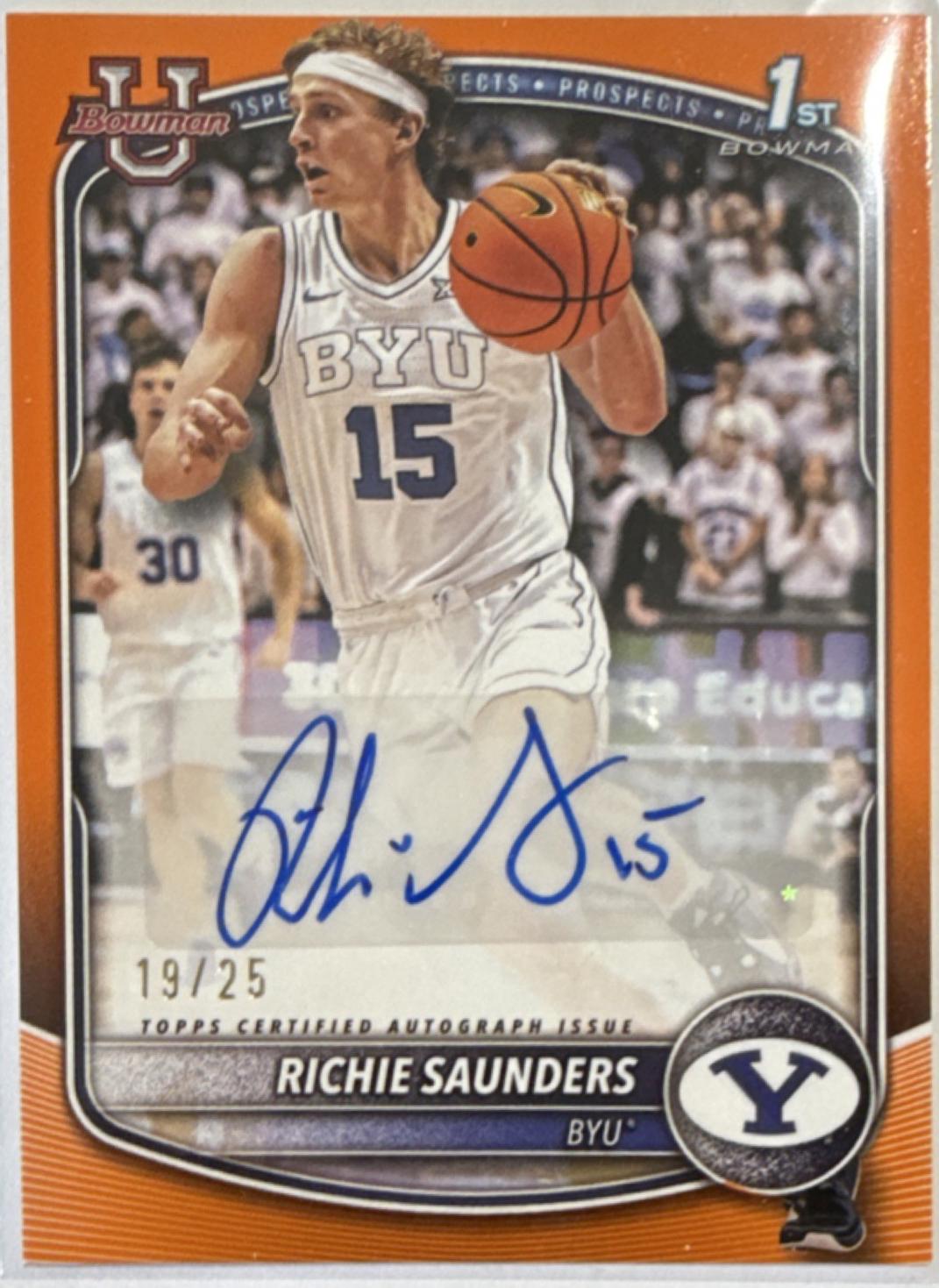 Richie Saunders [Orange Border] #PA-RS