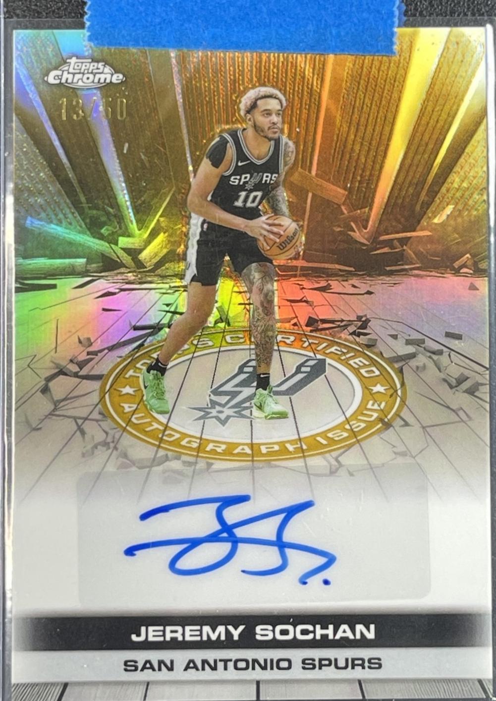 Jeremy Sochan [Refractor Gold] #TAU-JSO