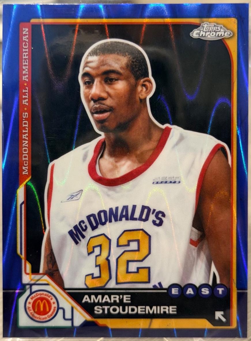 Amar'e Stoudemire [Blue RayWave Refractor] #82