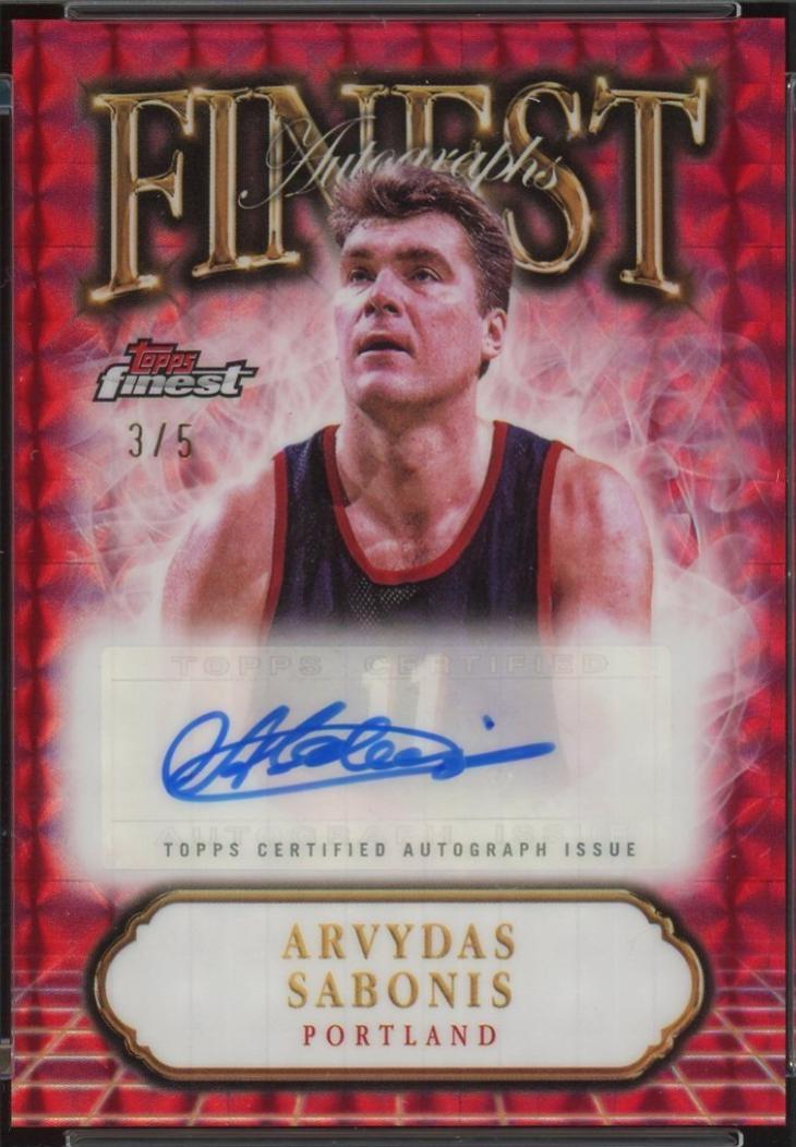 Arvydas Sabonis [Red Geometric Refractor] #FA-ASB