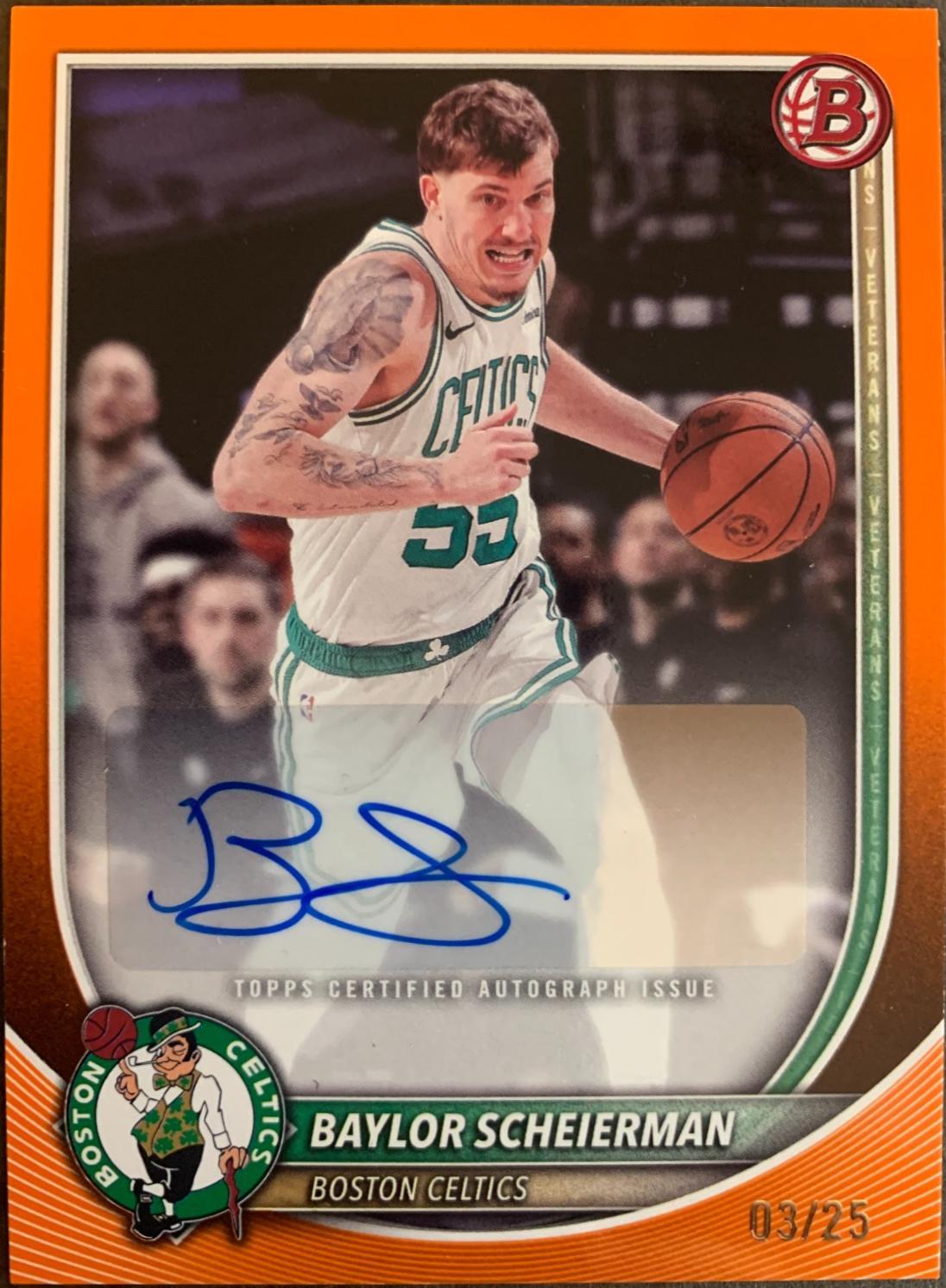 Baylor Scheierman [Orange Border] #RVA-BSC