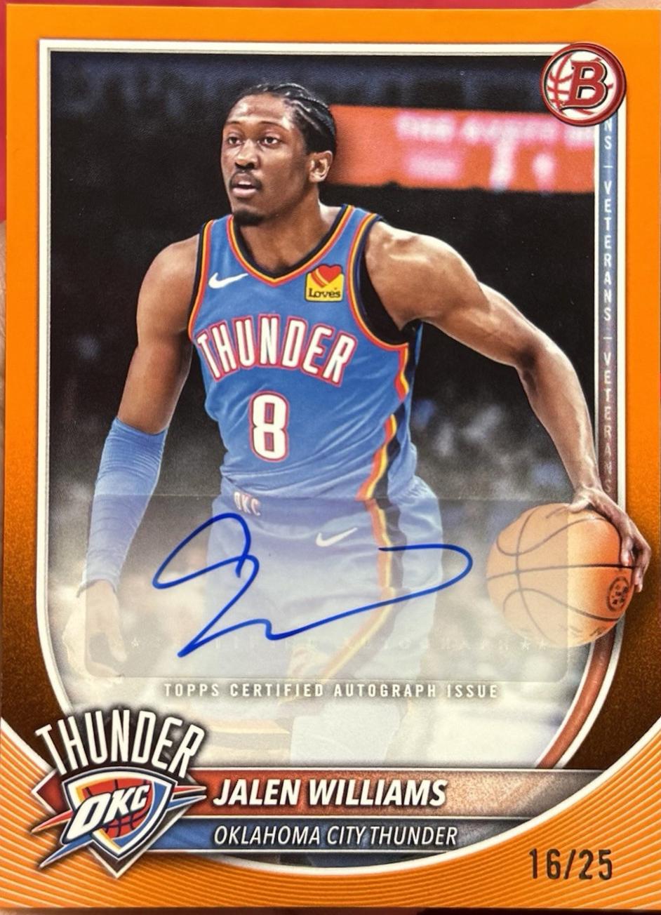 Jalen Williams [Orange Border] #RVA-JI