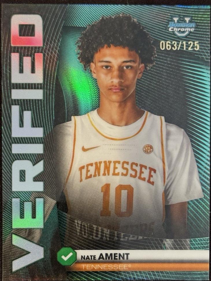 Nate Ament [Aqua Refractor] #BV-10