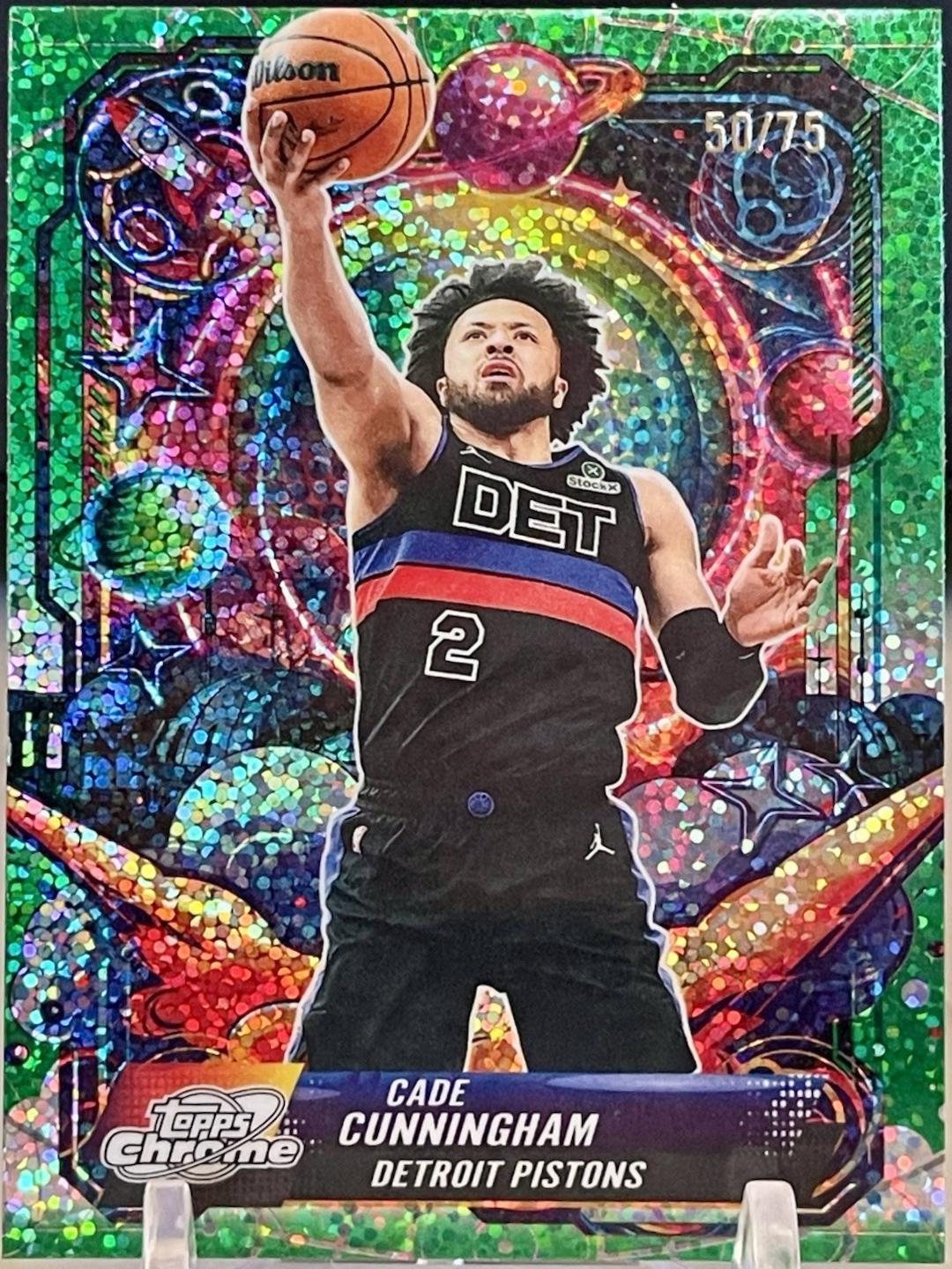 Cade Cunningham [Green Space Dust Refractor] #PRP-5