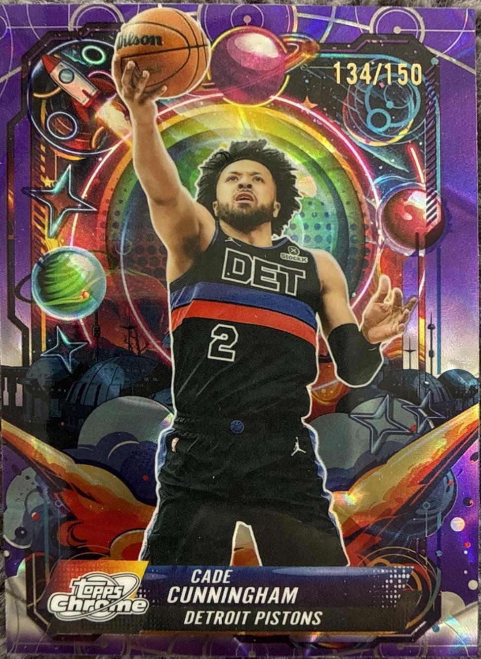 Cade Cunningham [Purple Nebula Refractor] #PRP-5