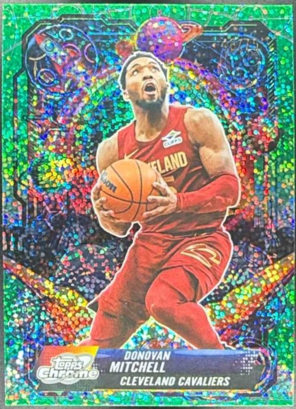 Donovan Mitchell [Green Space Dust Refractor] #PRP-2
