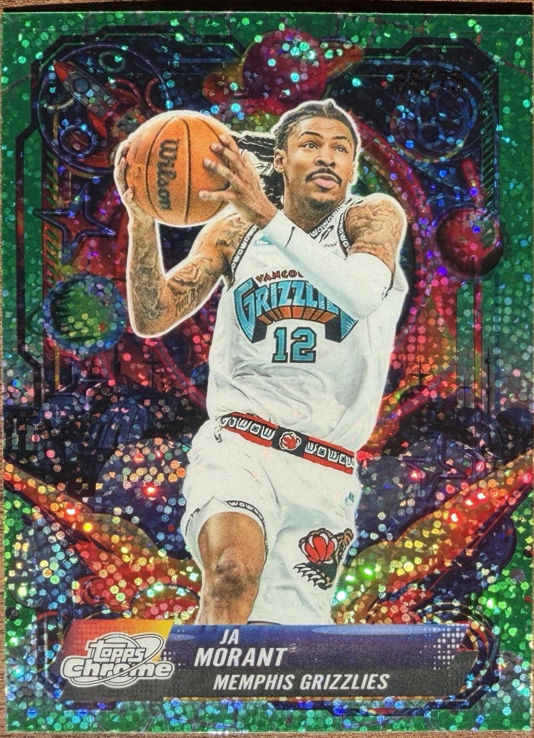 Ja Morant [Green Space Dust Refractor] #PRP-8