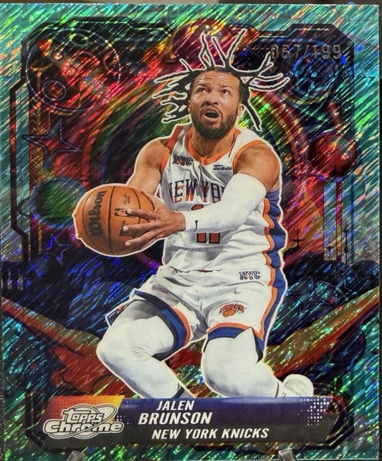 Jalen Brunson [Aqua Equinox Refractor] #PRP-4