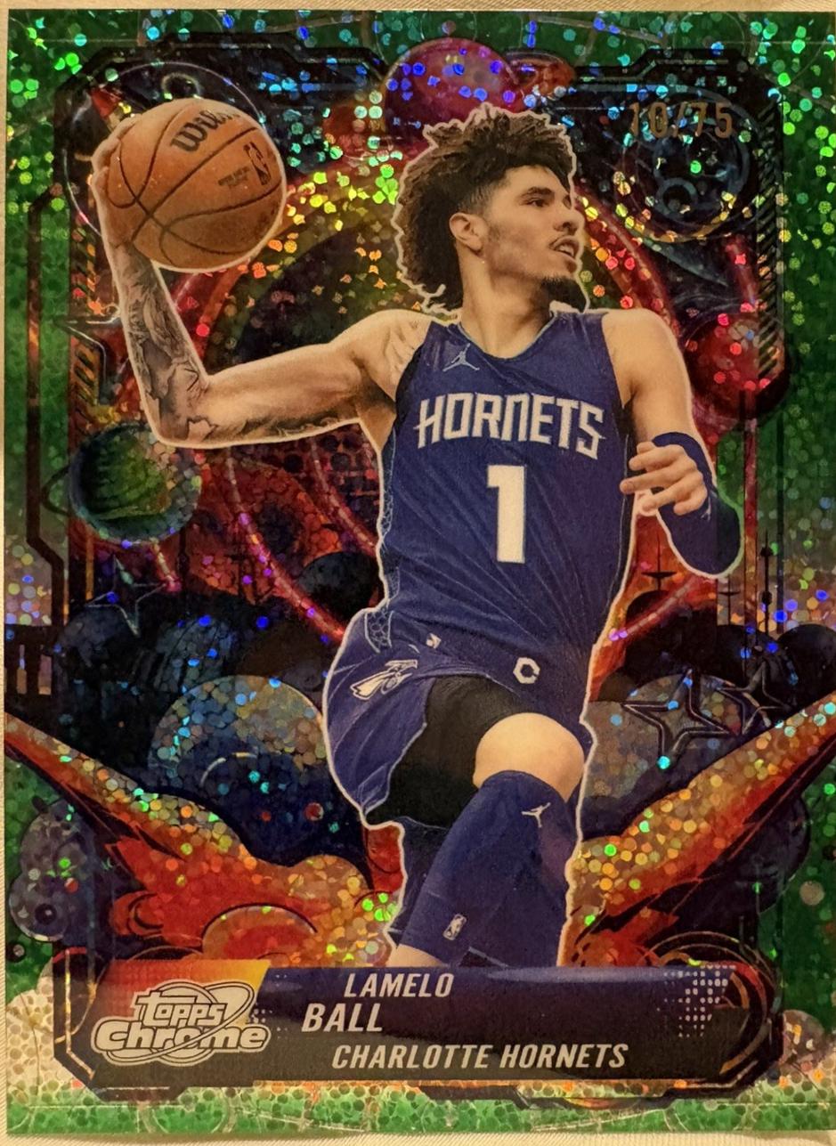 LaMelo Ball [Green Space Dust Refractor] #PRP-13