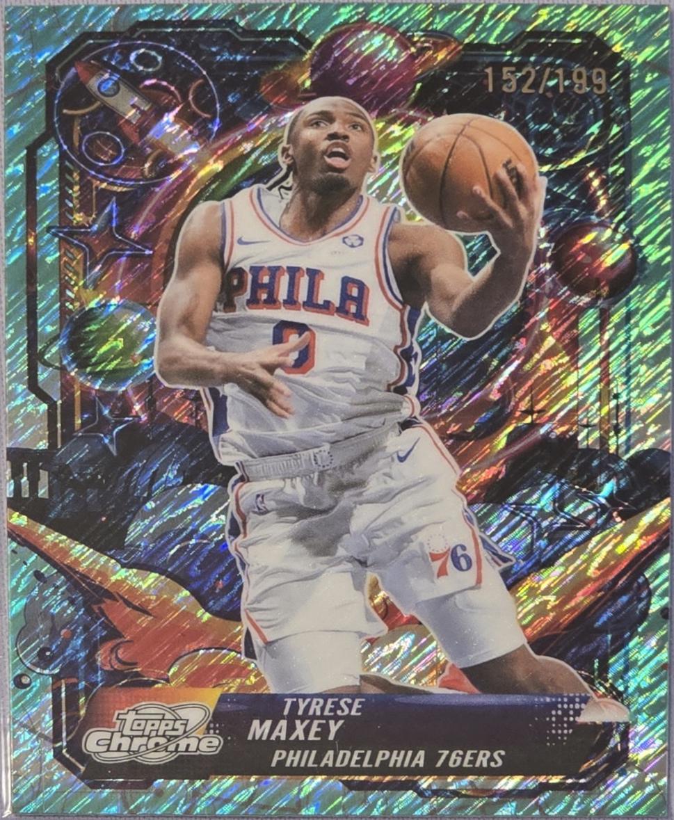 Tyrese Maxey [Aqua Equinox Refractor] #PRP-9