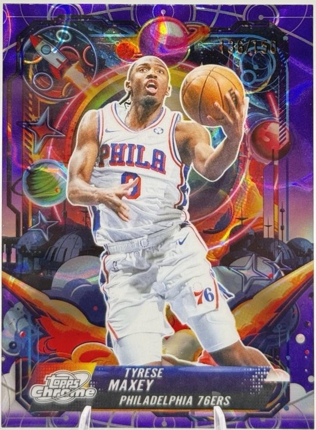 Tyrese Maxey [Purple Nebula Refractor] #PRP-9