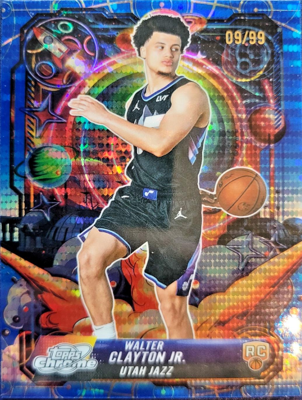 Walter Clayton Jr. [Blue Moon Refractor] #PRP-24