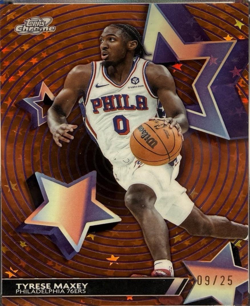 Tyrese Maxey [Orange Galactic] #SF-28