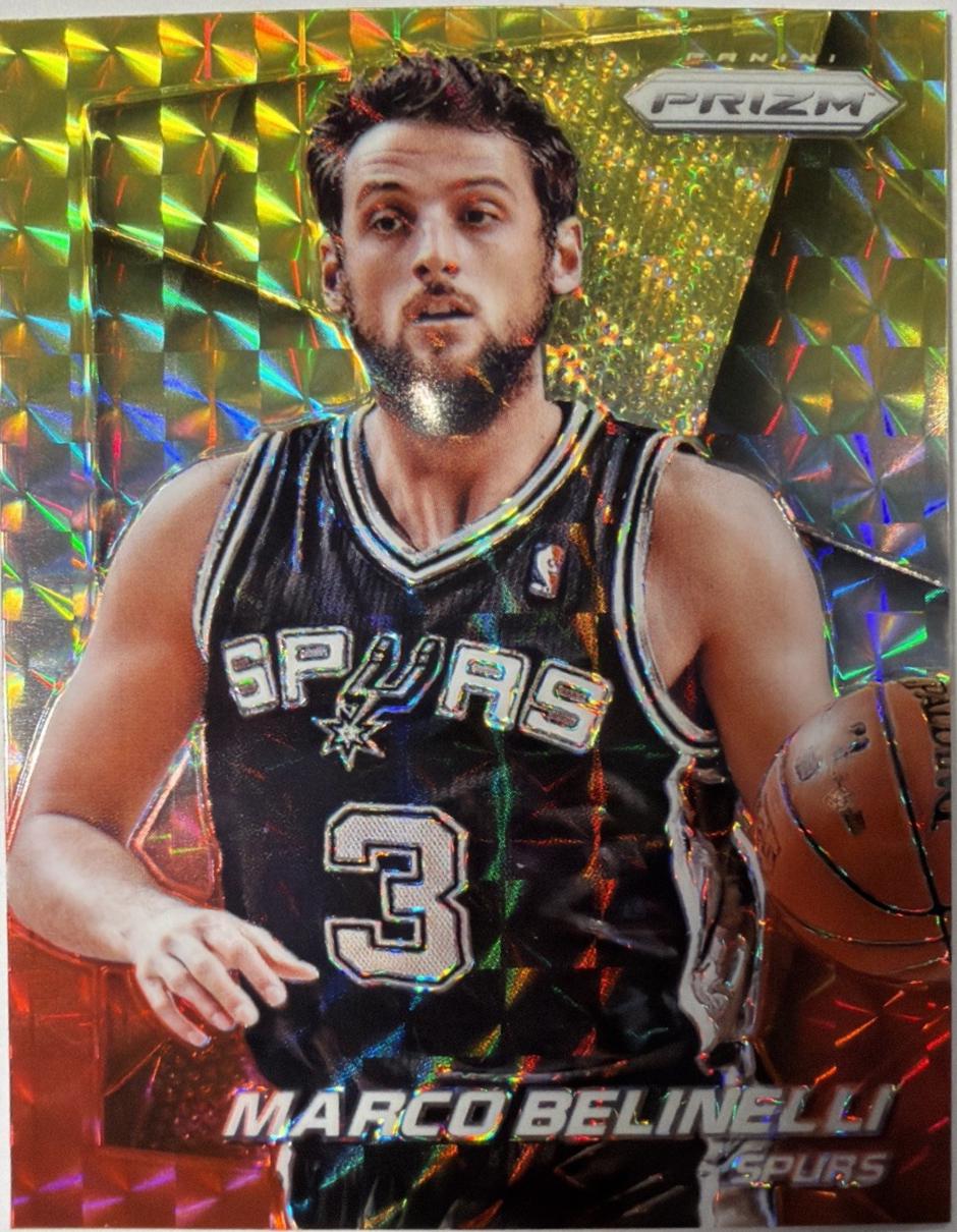 Marco Belinelli [Yellow and Red Mosaic Prizm] #98