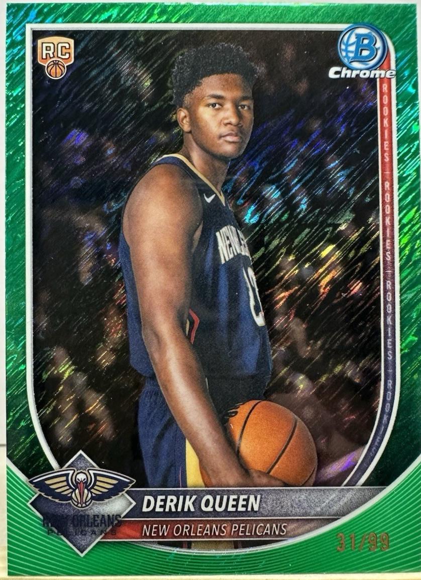 Derik Queen [Green Shimmer Refractor] #BCV-13