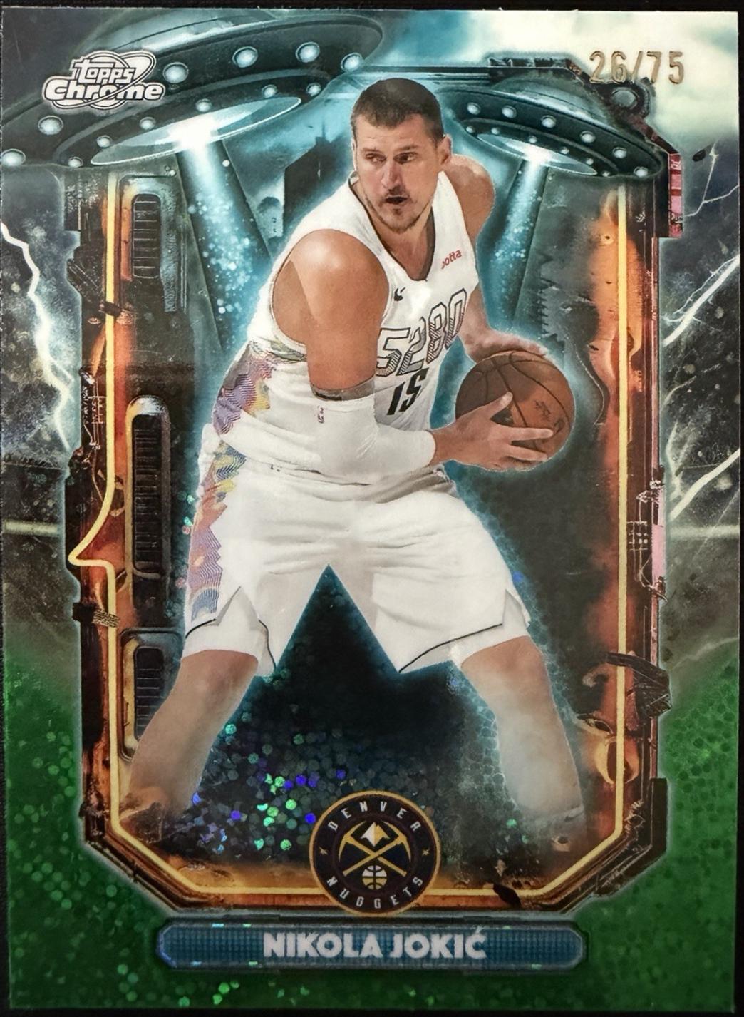 Nikola Jokic [Green Space Dust Refractor] #ET-4
