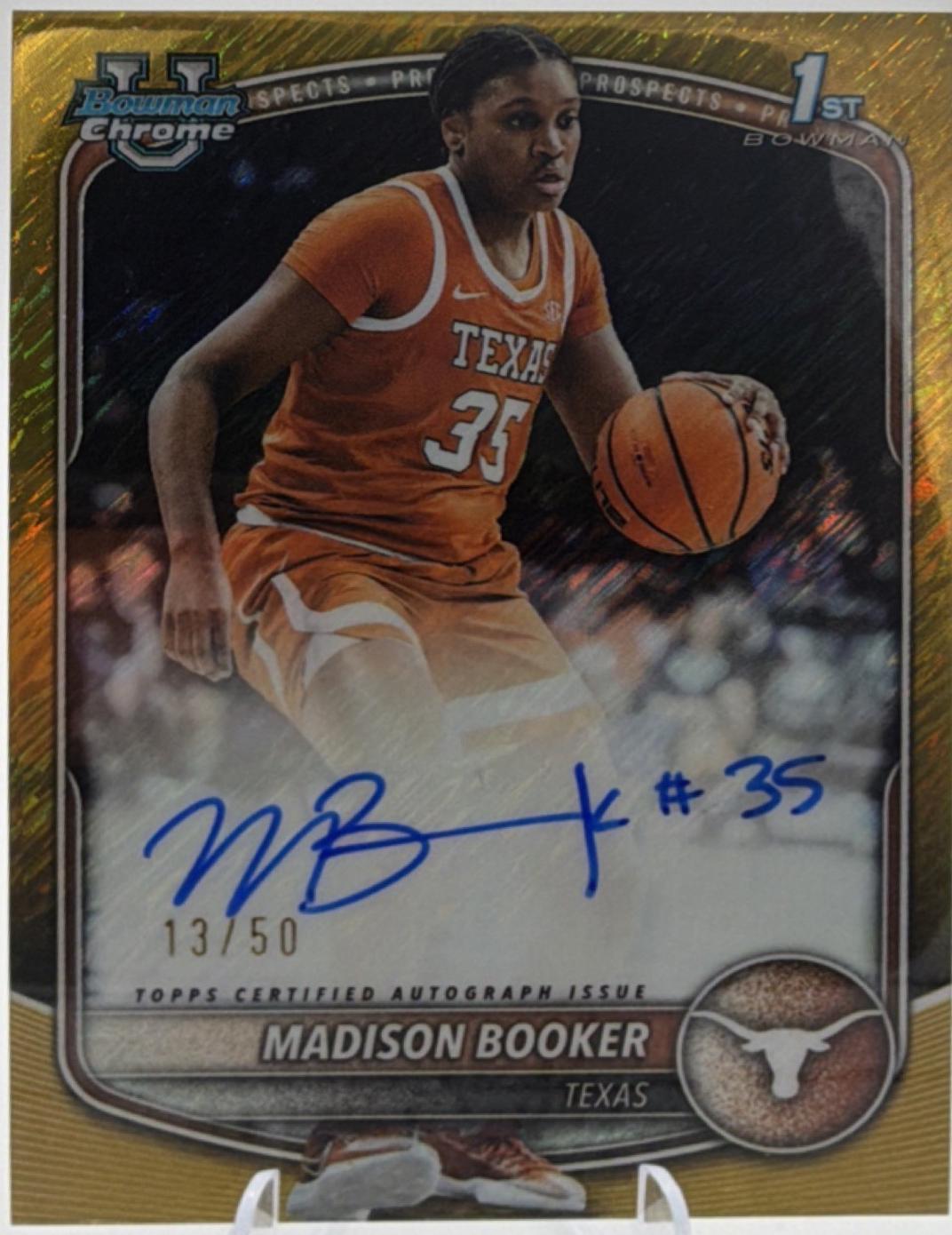 Madison Booker [Gold Shimmer Refractor] #CPA-MB