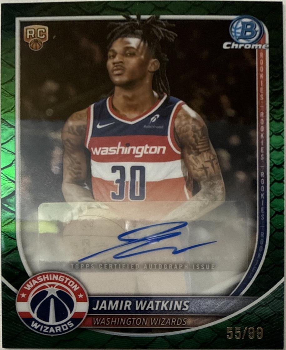 Jamir Watkins [Reptilian Green Refractor] #BCA-JW
