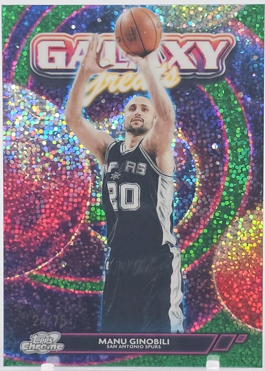 Manu Ginobili [Green Space Dust Refractor] #GG-25