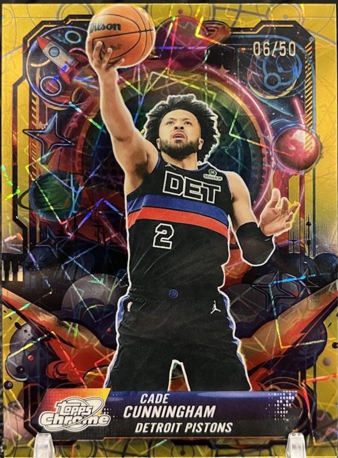 Cade Cunningham [Gold Interstellar Refractor] #PRP-5