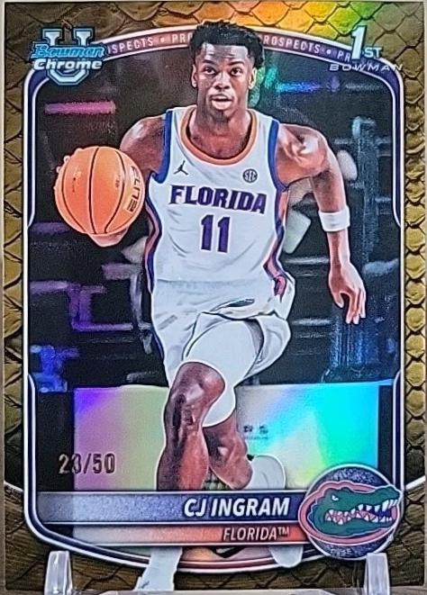 CJ Ingram [Reptilian Gold Refractor] #BCP-77