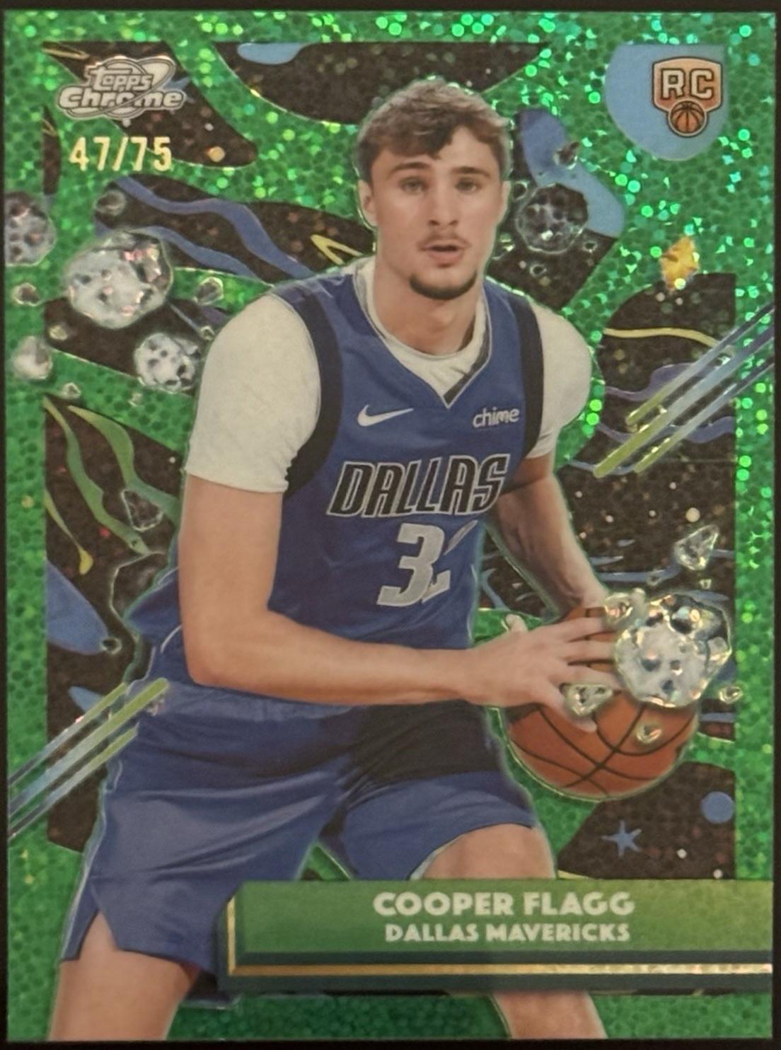 Cooper Flagg [Green Space Dust Refractor] #12
