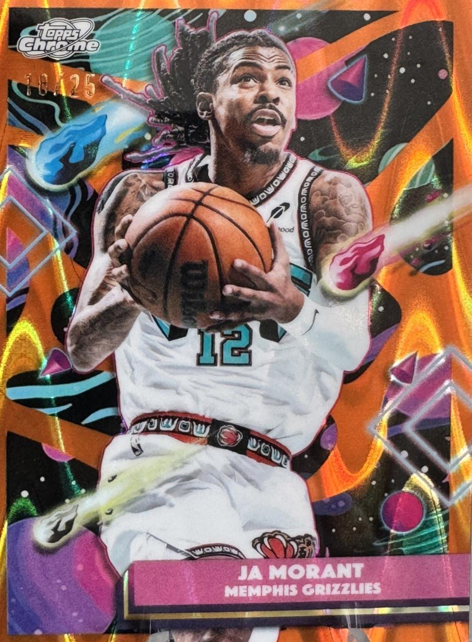 Ja Morant [Orange Galactic Refractor] #131