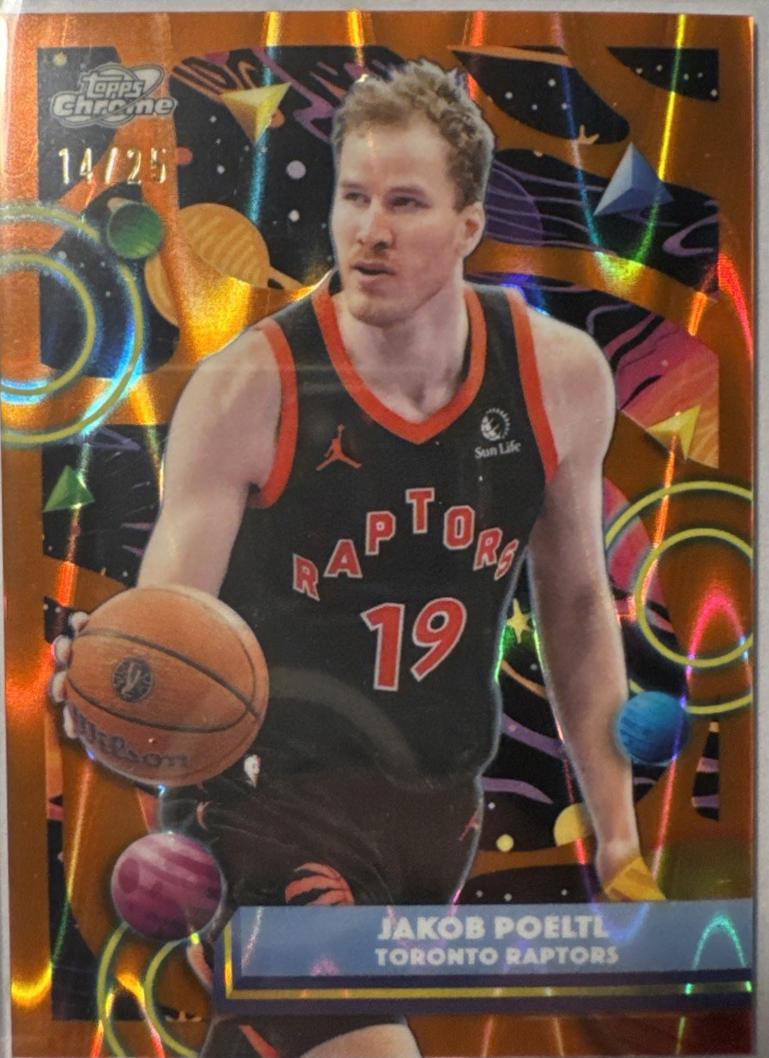 Jakob Poeltl [Orange Galactic Refractor] #91