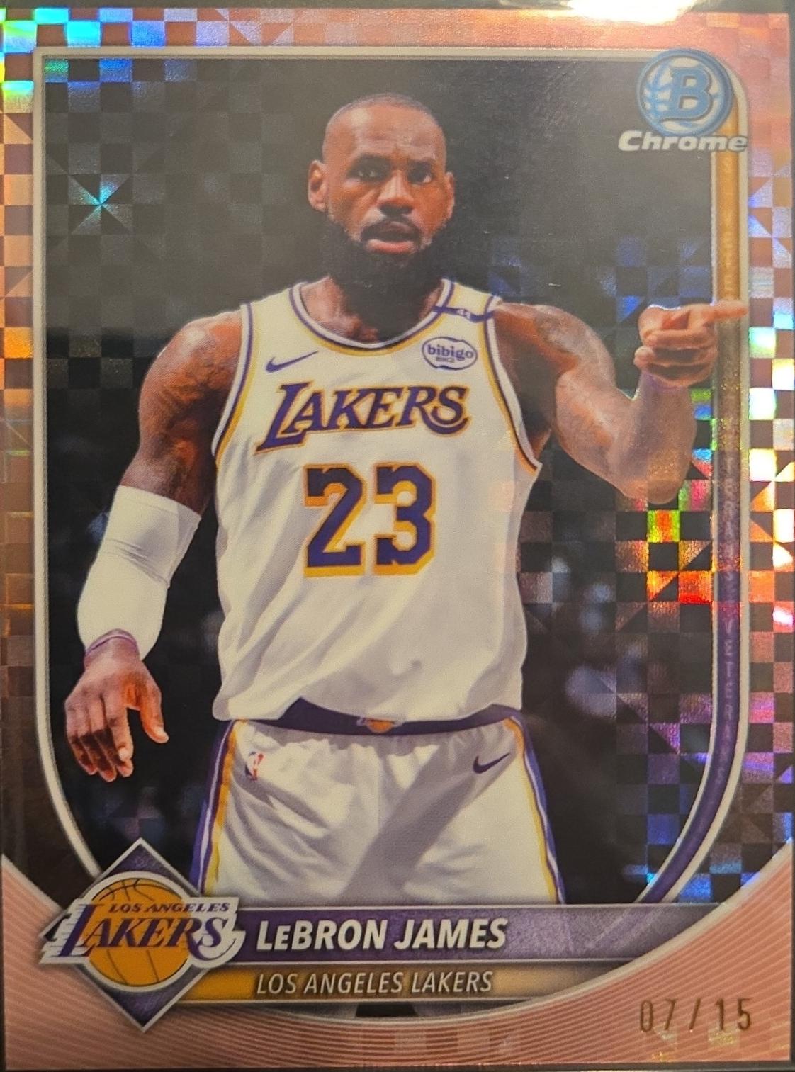LeBron James [Rose Gold X-Fractor] #BCV-121