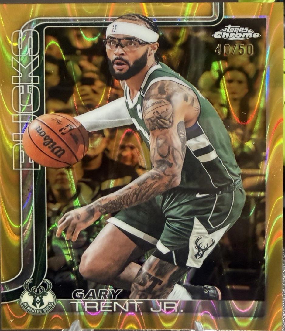 Gary Trent Jr. [Gold Wave Refractor] #110